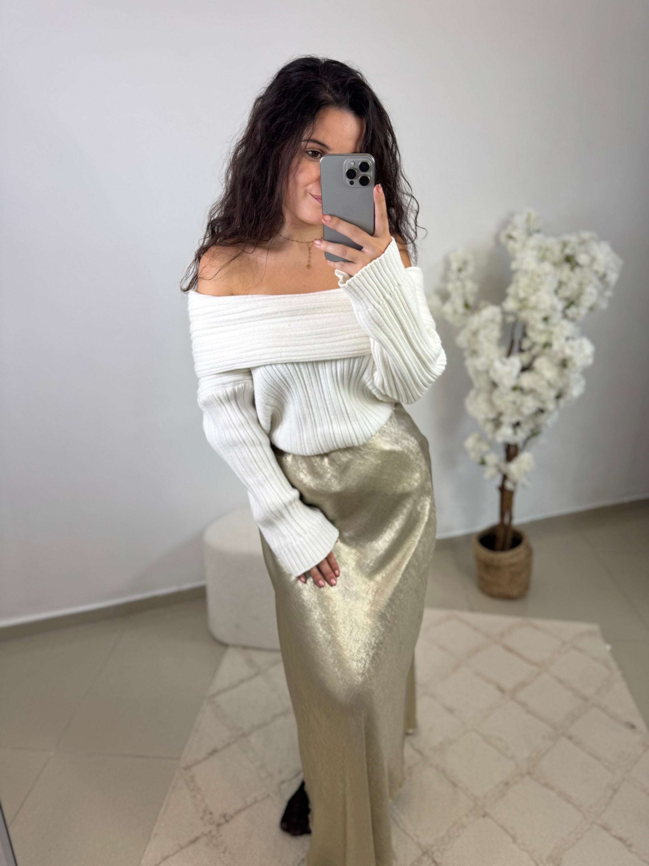 Jupe Marine beige