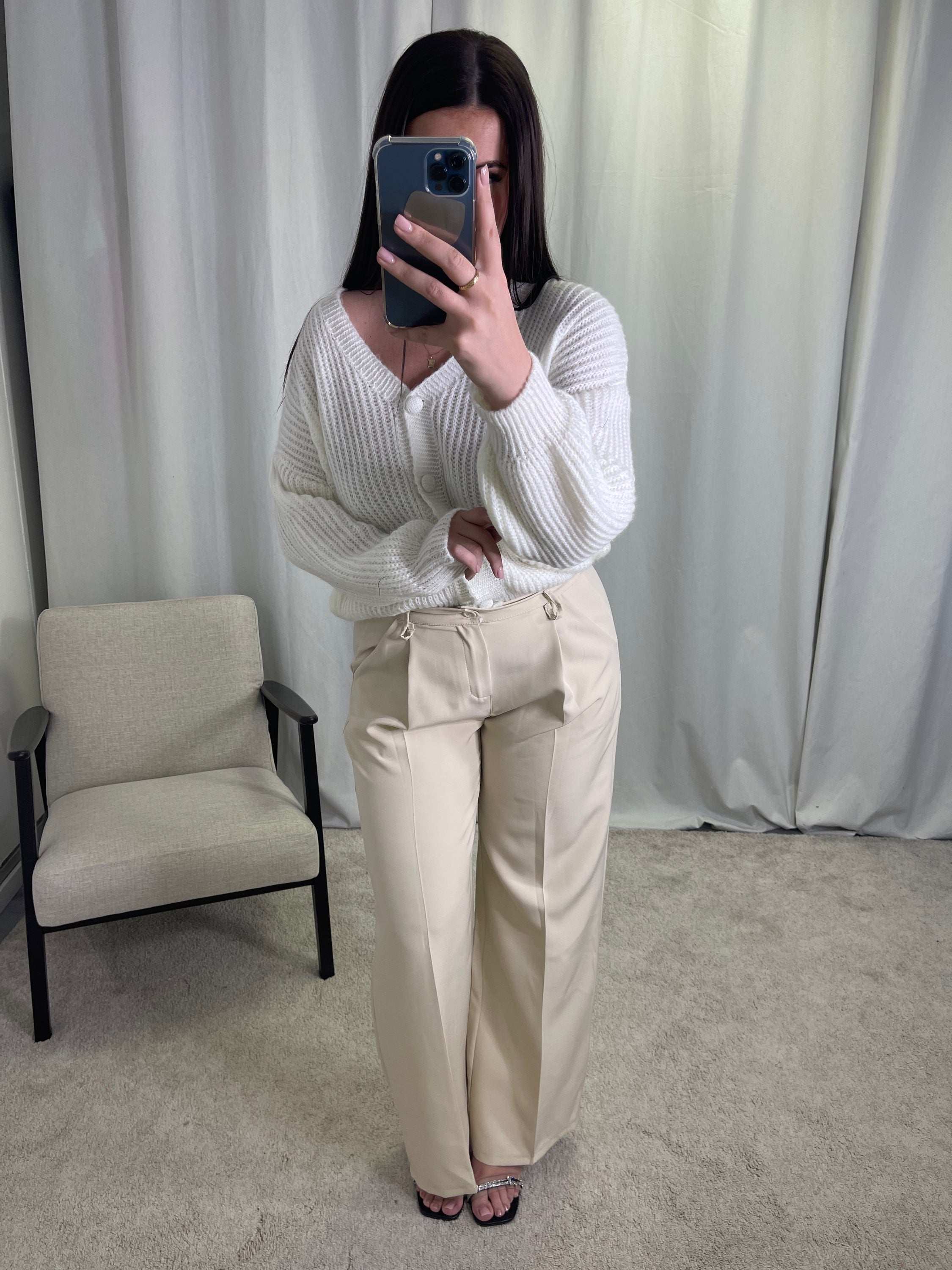Pantalon Coralie beige