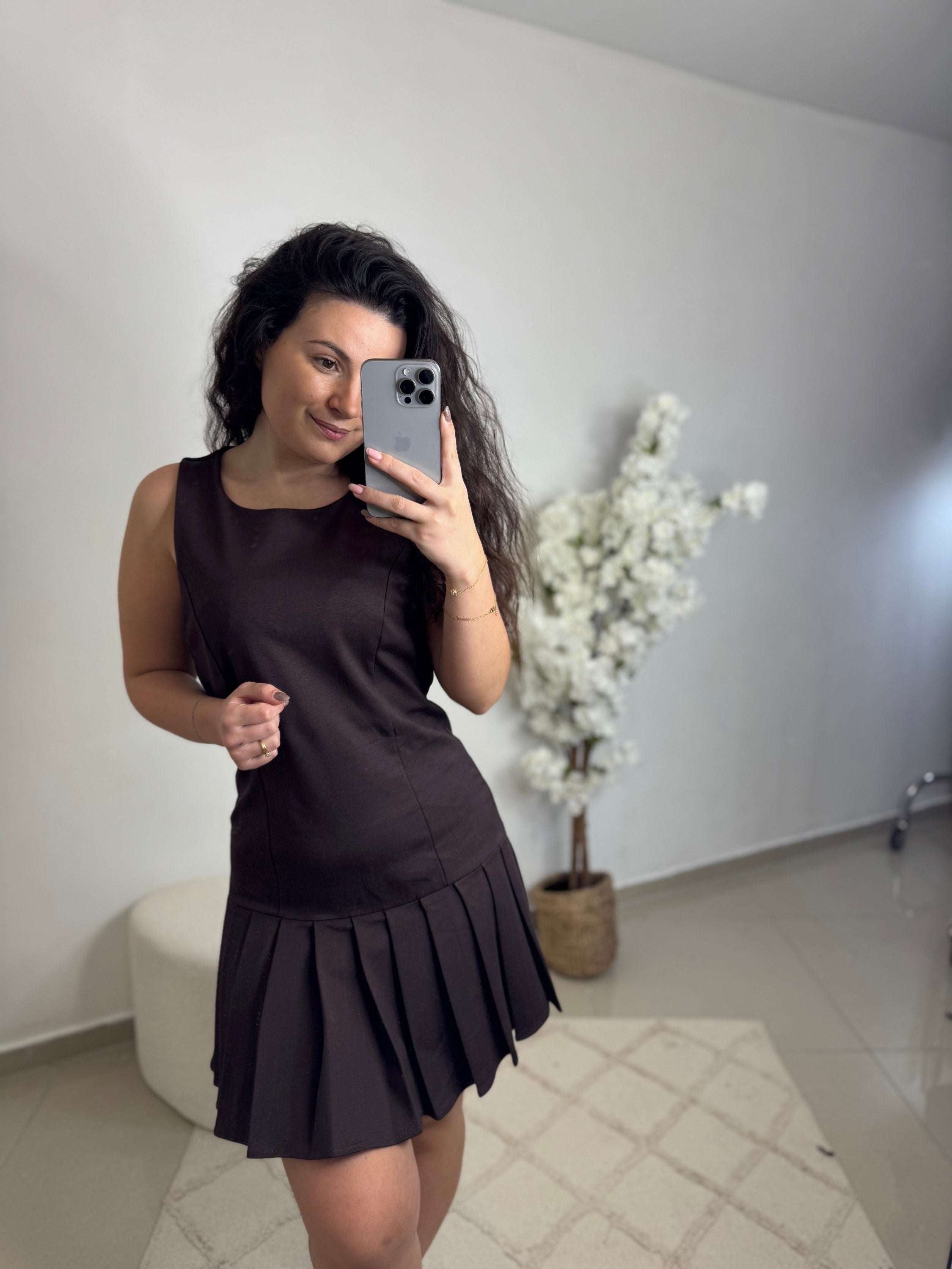 Robe Lyana marron