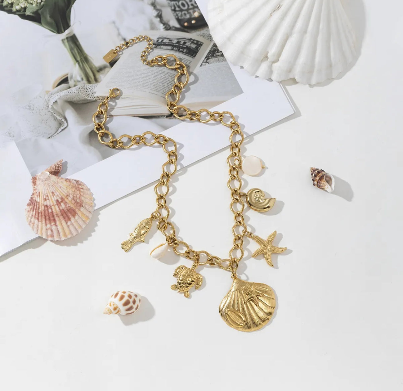 Collier coquillages