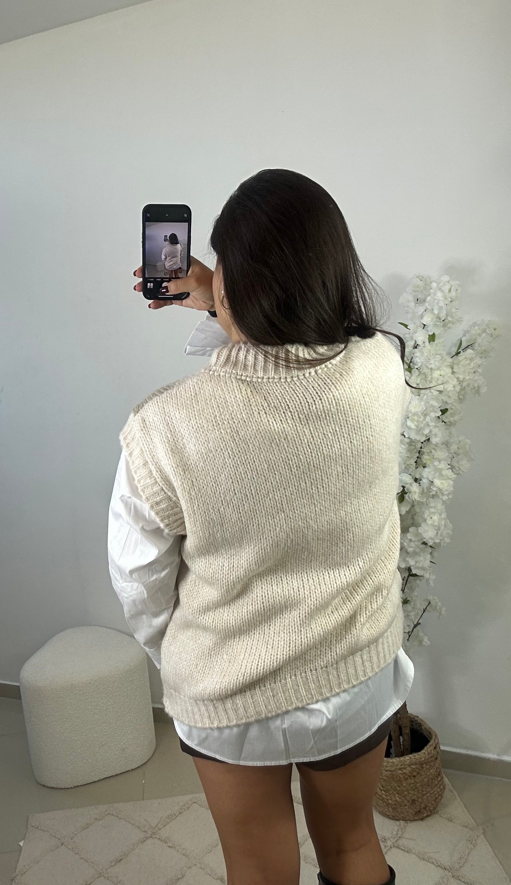 Pull sans manche Sabine