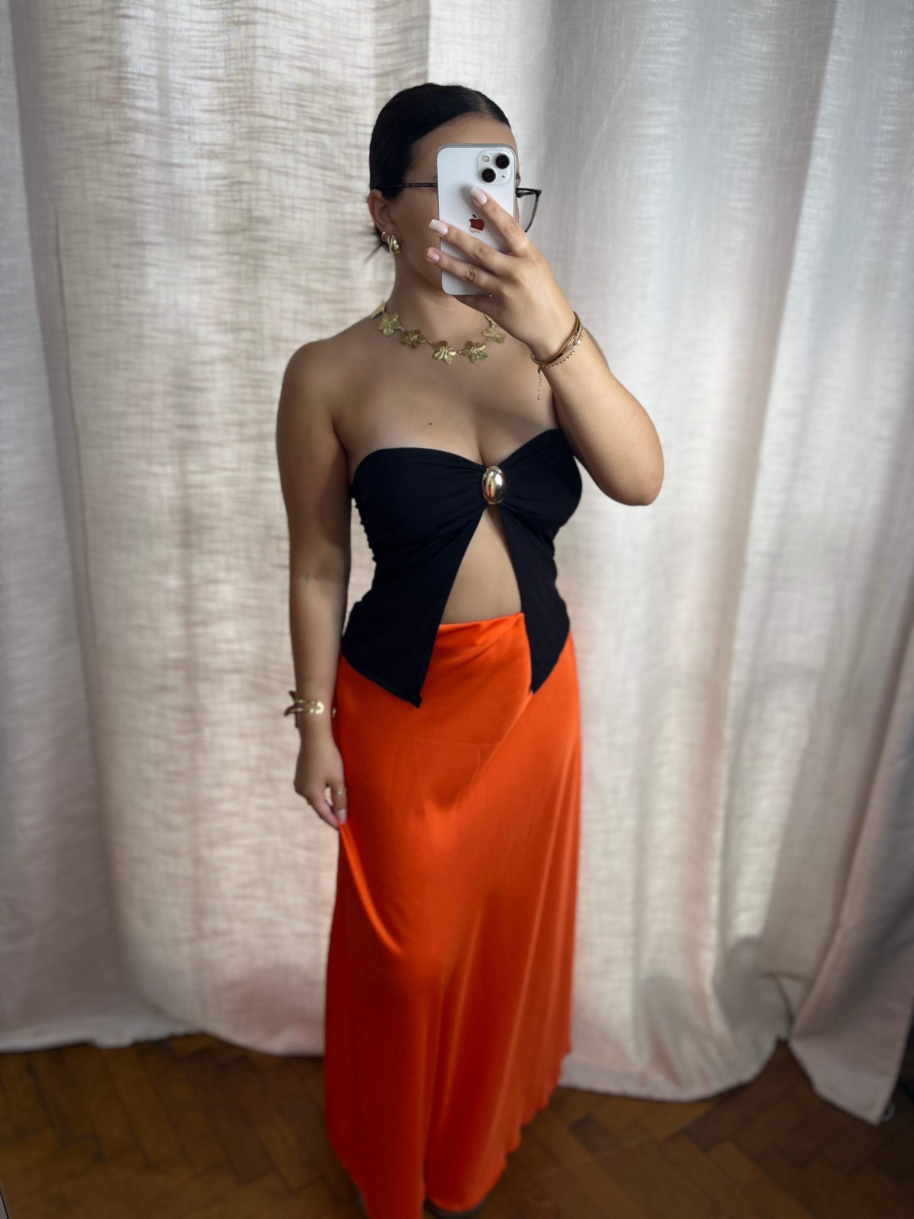 Jupe satin
