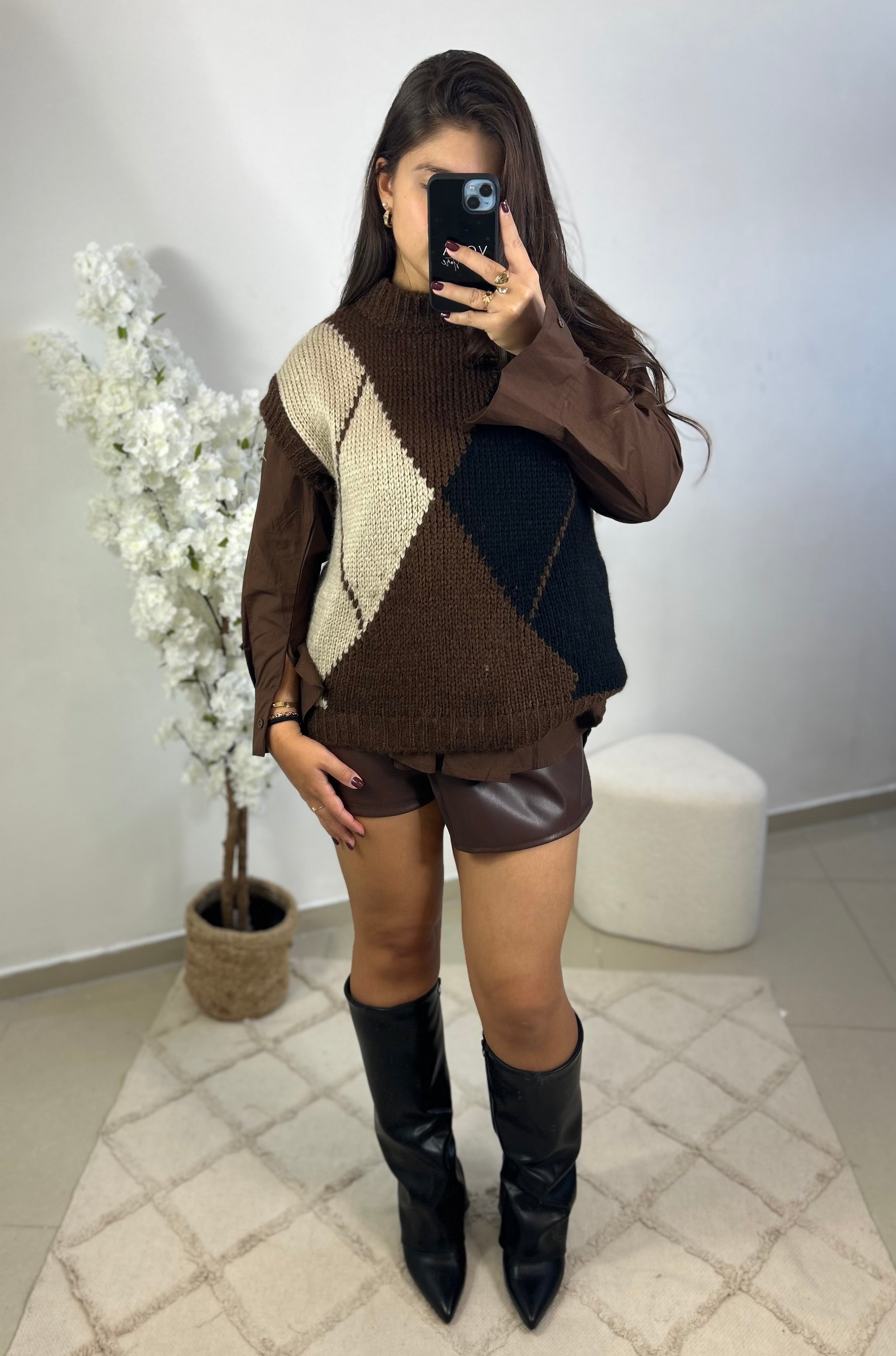 Pull sans manche Sabine